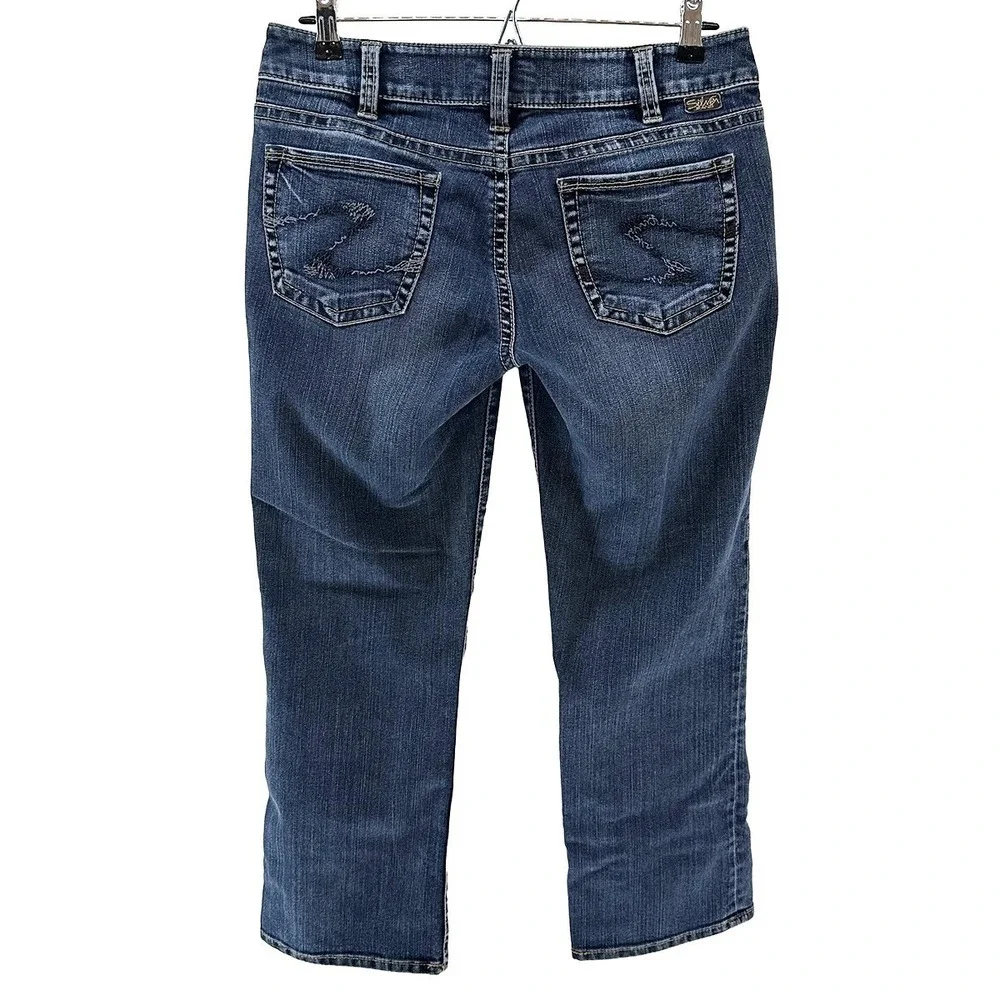 SILVER JEANS Women's Suki Bootcut Low‎ Rise Jeans • 30 • blue medium wash